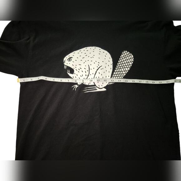 Duluth Trading Beaver Longtail Men's Black Short Sleeve Cotton T-Shirt‎ Medium - Picture 7 of 7